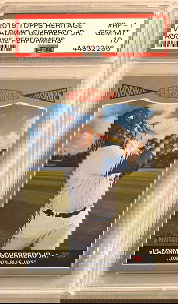 2019 Topps Heritage Vladimir Guerrero Jr. Rookie Performers PSA 10 GEM MINT