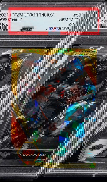 2021 Prizm Draft Picks Tyreek Hill Gold Ice 