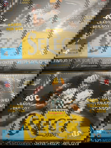 2020 select football target mega box X2 purple prizms