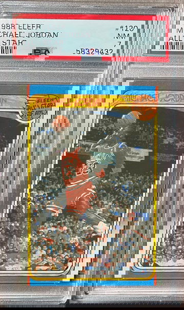 1988 Fleer All Star #120 Michael Jordan PSA 7