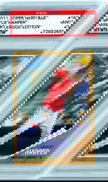 2011 Topps Heritage Minor League Edition #16 Bryce Harper PSA 9 MINT!