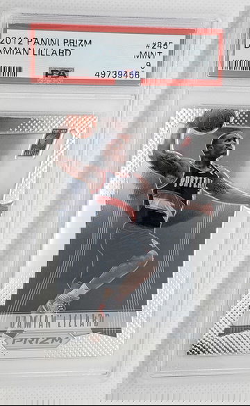 DAMIAN LILLARD 2012 Panini Prizm RC #245 Blazers - PSA 9 MINT