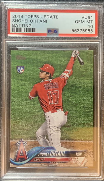 Shohei Ohtani :: 2018 Topps Update Batting SSP RC :: PSA 10