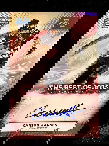 2025 Bowman Best U  Carson Hansen  Best Of 2025  Auto  Iowa State