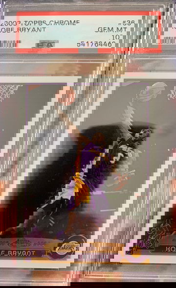 2003 Topps Chrome Kobe Bryant PSA 10