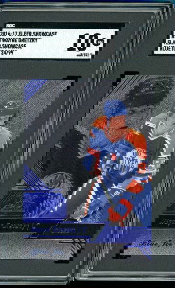 2016-17 Fleer Showcase Flair Wayne Gretzky #20 Blue Ice /99 SGC 10