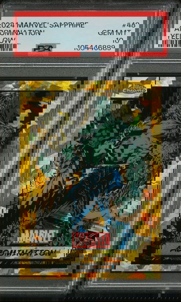 2024 Topps Chrome Sapphire Yellow Abomination #48 /50 PSA 10