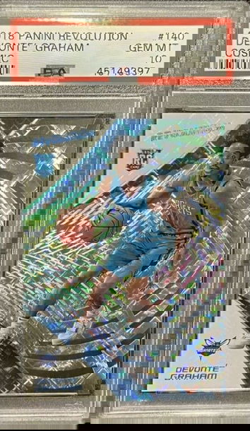 2018 Panini Revolution Devonte' Graham RC /100 #140 COSMIC PSA 10 Rookie