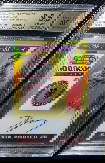 2019 Contenders Kevin Porter Jr Gold #10/10 BGS 9.5/10