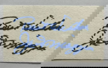 Joe DiMaggio Signed Best Wishes Autograph JSA ZZ07862 - NY Yankees Hall of Fame HOF - Hitting Streak Legend