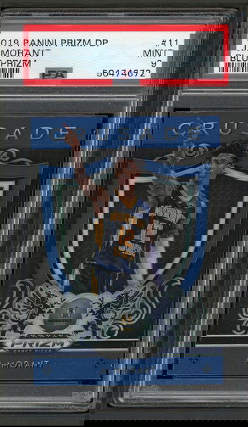 2019 Panini Prizm Draft Picks #11 Ja Morant Blue Prizm PSA 9