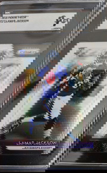 2018 Panini Prizm Lamar Jackson RC #212 SGC 9