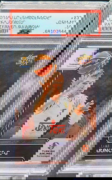 2016 Upper Deck Euroleague Luka Doncic Patterned Rainbow PSA 10