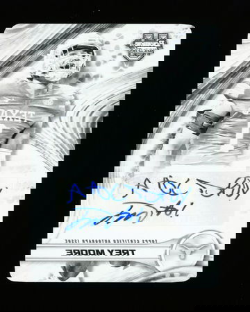 2024 Bowman University Best Trey Moore Black Printing Plate Auto 1/1 #BOA-TM