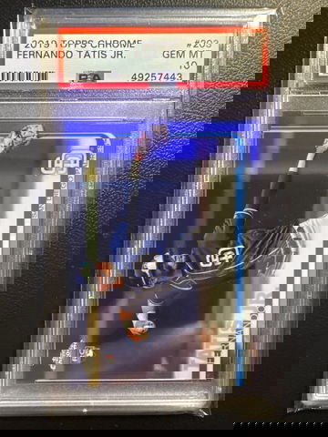 2019 Topps Chrome Fernando Tatis Jr. RC PSA GEM MT 10