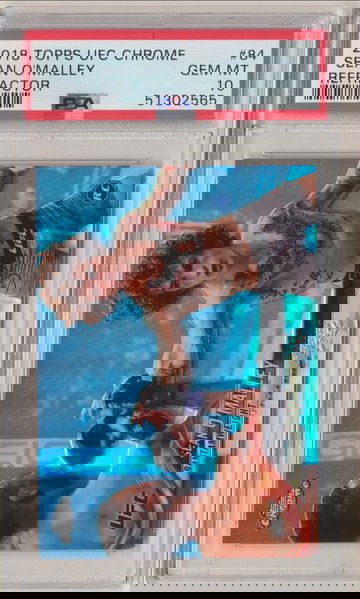 PSA 10 GEM MINT! SEAN O'MALLEY 2018 TOPPS UFC CHROME REFRACTOR ROOKIE CARD #84