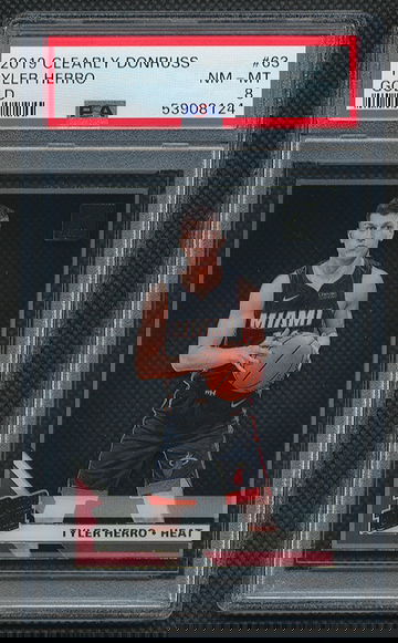 2019 Donruss Clearly Tyler Herro PSA 8