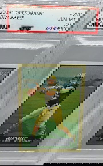 2009 Topps Magic #231 Drew Brees MINI PSA 10 LOW POP 3!