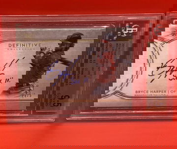 Bryce Harper Topps Definitive 2018 On Card Auto 2/5 #dcabh Gem Mint