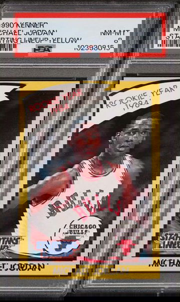 1990 Kenner Starting Lineup SLU Michael Jordan PSA 8