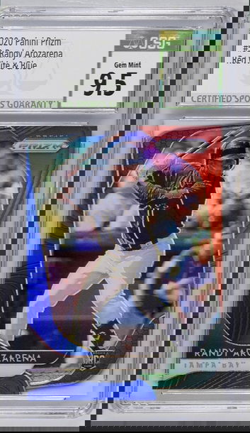 2020 Prizm Randy Arozarena Rookie Card #53 RWB Prizm CSG 9.5 Gem Mint