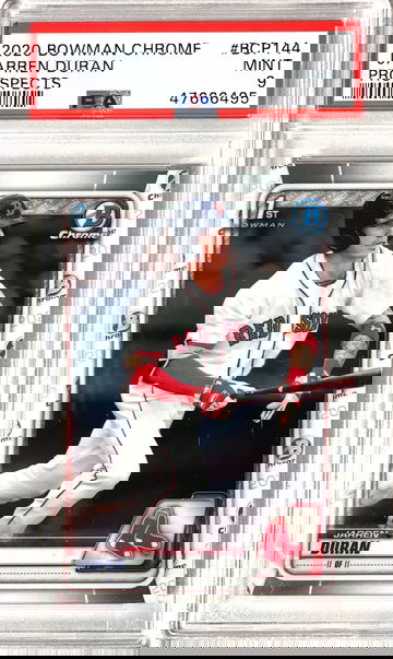 Jarren Duran 2020 Bowman Chrome Prospects PSA9 Mint