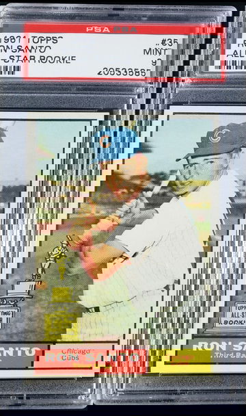 1961 Topps Ron Santo RC PSA 9