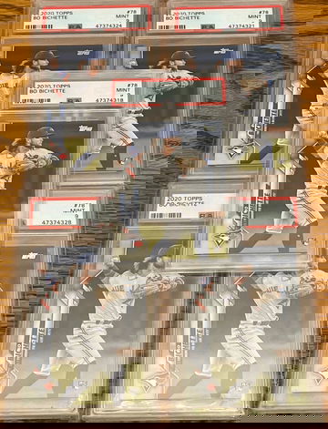 5 card Lot 2020 Topps #78 Bo Bichette PSA 9