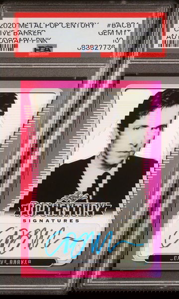 2020 Metal Pop Century Autograph Pink Clive Barker #BACB1 /15 *PSA 10* Pop 1