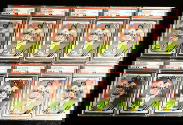 Lot of (10) 2019 Bowman Chrome Wander Franco 1st Chrome RC PSA 10