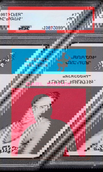 1961 Fleer Carl Braun #7 PSA 1