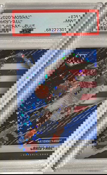 2020 Mosaic Fast Break Blue #/85 Chris Paul Suns PSA 9