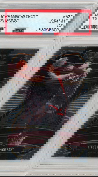 2019-20 Select #63 Tyler Herro Concourse Rookie RC PSA 10 Gem Mint