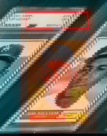 1961 Topps Jim Gilliam PSA 7 