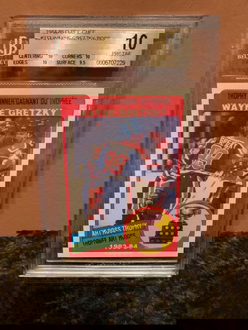 1984-85 O-PEE-CHEE OPC Wayne Gretzky #373 ROSS BGS 10 Pristine (Pop of 8) *RARE*