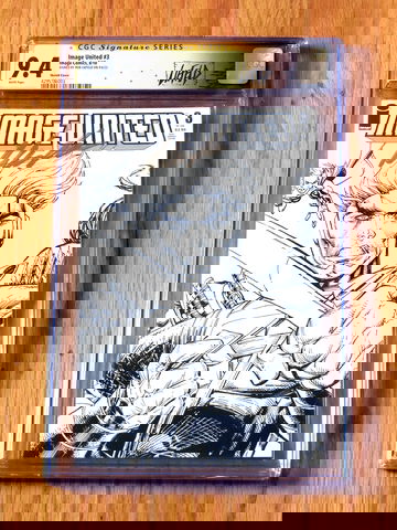 IMAGE UNITED #3 SKETCH COVER VARIANT CGC SS 9.4 NM 2010 signed Rob Liefeld POP 1