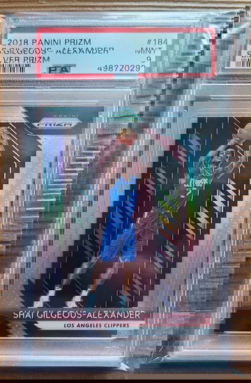 2018 Prizm Silver Shai Gilgeous-Alexander PSA 9. 