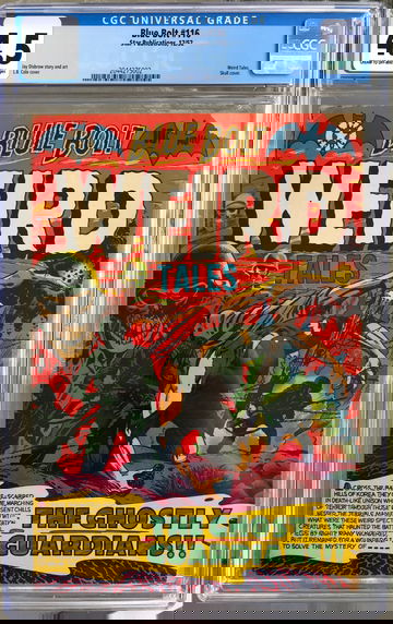 Blue Bolt #116 (1952) CGC 4.5 -- L.B. Cole skull cover; Jay Disbrow Weird Tales