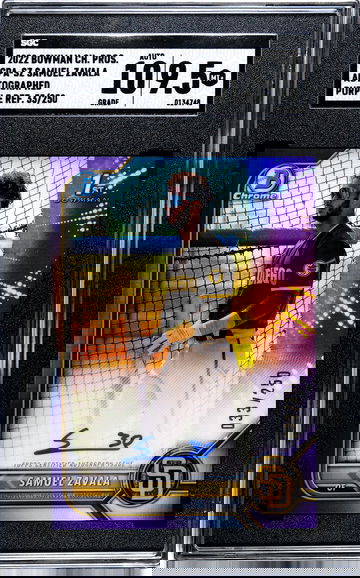 2022 Bowman Chrome Samuel Zavala Auto Purple 33/250