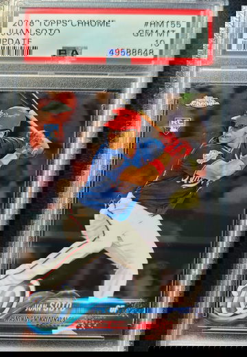 2018 Topps Chrome Update Juan Soto Rookie PSA 10