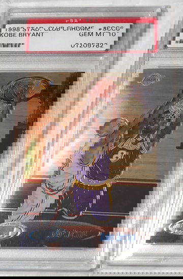 1998 STADIUM CLUB CHROME # SCC6 KOBE BRYANT GEM-MT 10  POP 24 PSA 