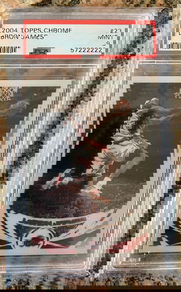2004 Topps Chrome LeBron James PSA 9 Mint