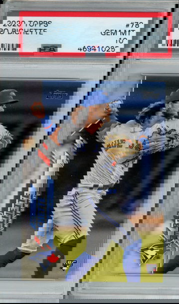 BO BICHETTE 2020 Topps #78 ROOKIE PSA 10 GEM MINT Blue Jays