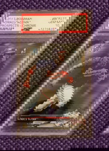 Ronald Acuna 2017 Bowman Chrome 1st PSA 10