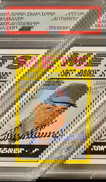 2001 Topps Team Legends Tom Seaver Auto