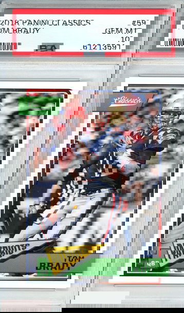 2018 PANINI CLASSICS TOM BRADY #59 NEW ENGLAND PATRIOTS  PSA 10 GEM MT