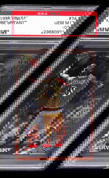 1996 Topps Finest KOBE BRYANT #74 PSA 10