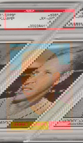 1961 Topps #365 Jerry Lumpe PSA 6 (Excellent - Mint)