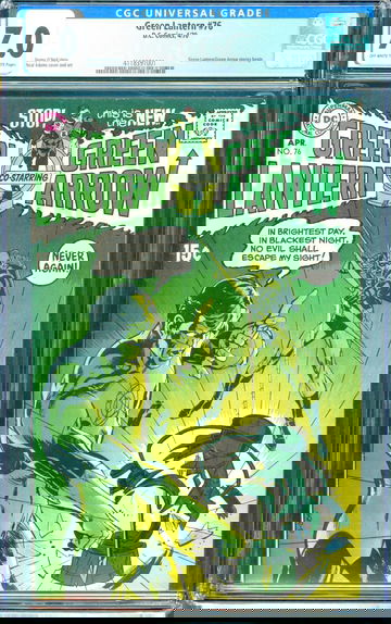 Green Lantern #76 (1970) CGC 7.0 -- O/w to white; Green Arrow team-ups begin