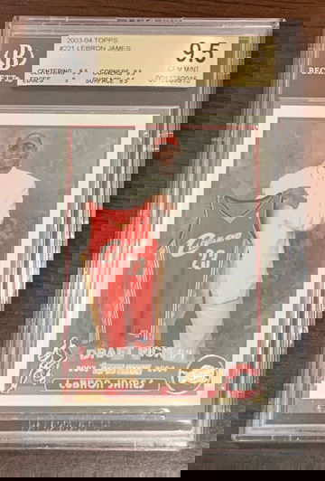 2003 Topps Lebron James BGS 9.5